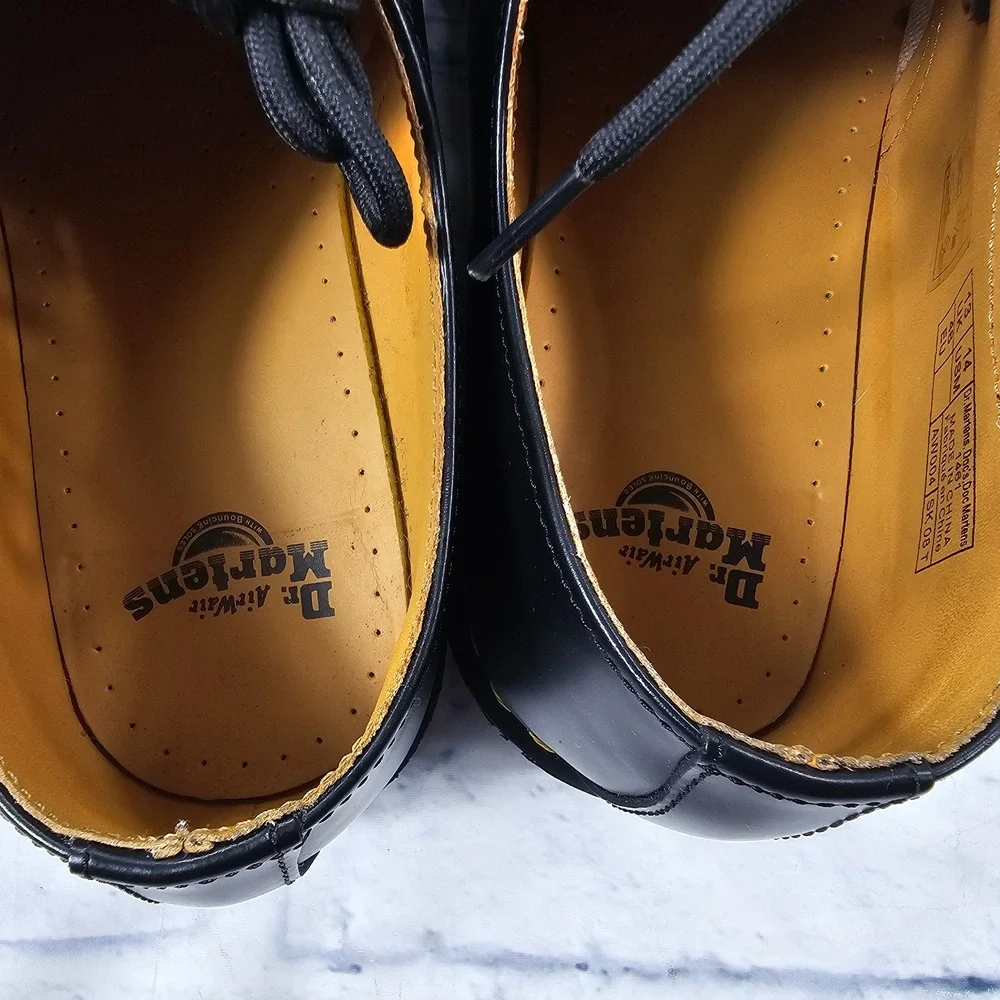 Dr Martens 1461 Oxford Shoes MENS 14 Black Smooth Leather Classic Low Top
